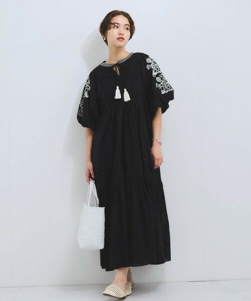 VICKY / ビッキー ロング・マキシ丈ワンピース | インド刺繍ワンピース≪手洗い可能≫ | 詳細10