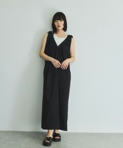 VICKY / ビッキー ロング・マキシ丈ワンピース | 肩リボンギャザーワンピース≪手洗い可能≫