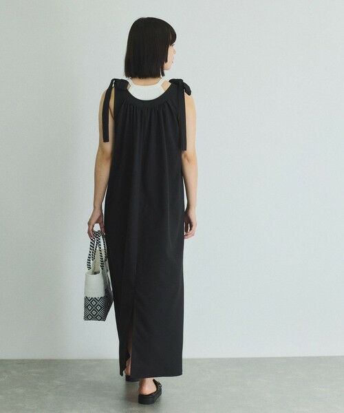 VICKY / ビッキー ロング・マキシ丈ワンピース | 肩リボンギャザーワンピース≪手洗い可能≫ | 詳細3
