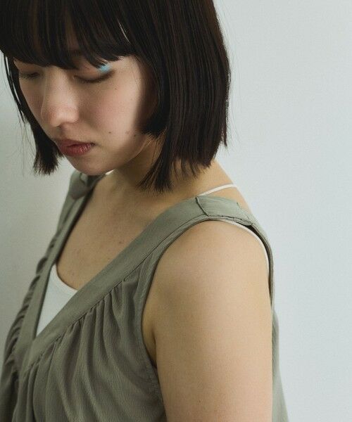 VICKY / ビッキー ロング・マキシ丈ワンピース | 肩リボンギャザーワンピース≪手洗い可能≫ | 詳細9