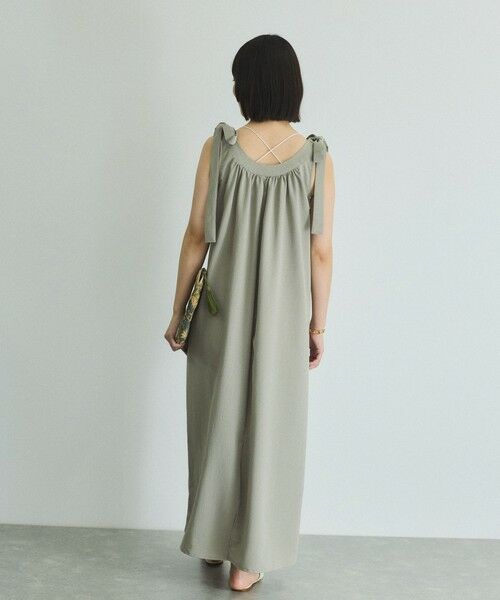 VICKY / ビッキー ロング・マキシ丈ワンピース | 肩リボンギャザーワンピース≪手洗い可能≫ | 詳細12