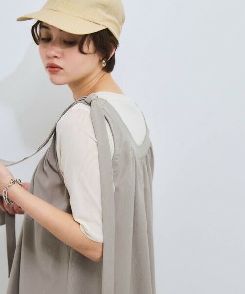 VICKY / ビッキー ロング・マキシ丈ワンピース | 肩リボンギャザーワンピース≪手洗い可能≫ | 詳細13