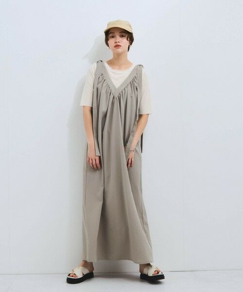 VICKY / ビッキー ロング・マキシ丈ワンピース | 肩リボンギャザーワンピース≪手洗い可能≫ | 詳細15