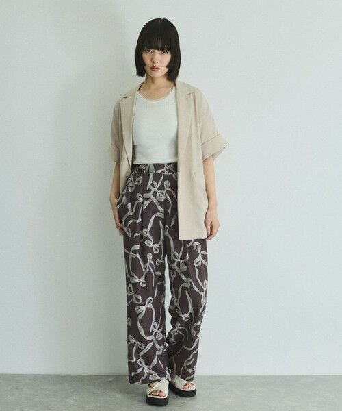 VICKY / ビッキー テーラードジャケット | タンブラーオックスハーフスリーブジャケット≪手洗い可能≫ | 詳細14