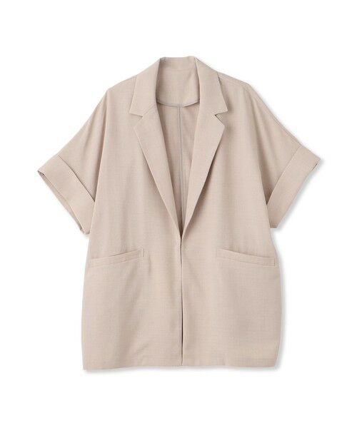 VICKY / ビッキー テーラードジャケット | タンブラーオックスハーフスリーブジャケット≪手洗い可能≫ | 詳細15