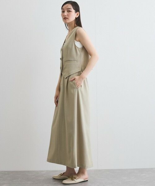 VICKY / ビッキー ダウンジャケット・ベスト | リネンライクジレ≪セットアップ対応/手洗い可能≫ | 詳細16