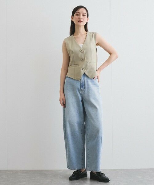 VICKY / ビッキー ダウンジャケット・ベスト | リネンライクジレ≪セットアップ対応/手洗い可能≫ | 詳細20