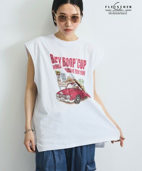 VICKY / ビッキー カットソー | 【VISION × Betty BoopTM】ヴィンテージツアーノースリＴシャツ≪洗濯機で洗える≫ | 詳細1
