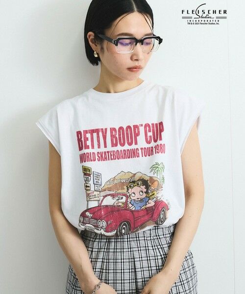 VICKY / ビッキー カットソー | 【VISION × Betty BoopTM】ヴィンテージツアーノースリＴシャツ≪洗濯機で洗える≫ | 詳細10