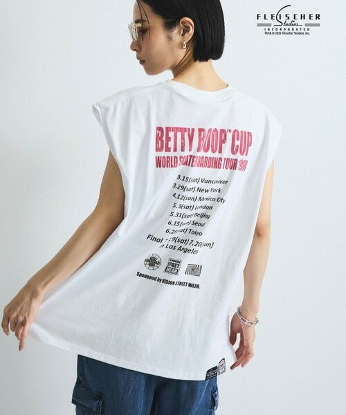 VICKY / ビッキー カットソー | 【VISION × Betty BoopTM】ヴィンテージツアーノースリＴシャツ≪洗濯機で洗える≫ | 詳細2