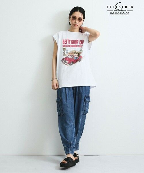 VICKY / ビッキー カットソー | 【VISION × Betty BoopTM】ヴィンテージツアーノースリＴシャツ≪洗濯機で洗える≫ | 詳細4