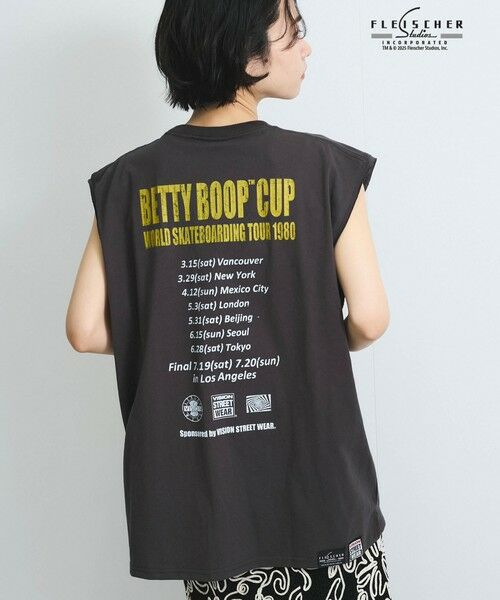 VICKY / ビッキー カットソー | 【VISION × Betty BoopTM】ヴィンテージツアーノースリＴシャツ≪洗濯機で洗える≫ | 詳細12