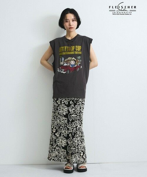 VICKY / ビッキー カットソー | 【VISION × Betty BoopTM】ヴィンテージツアーノースリＴシャツ≪洗濯機で洗える≫ | 詳細13