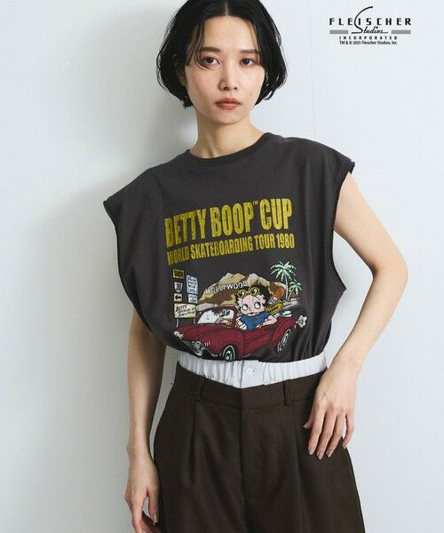 VICKY / ビッキー カットソー | 【VISION × Betty BoopTM】ヴィンテージツアーノースリＴシャツ≪洗濯機で洗える≫ | 詳細16