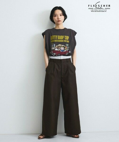 VICKY / ビッキー カットソー | 【VISION × Betty BoopTM】ヴィンテージツアーノースリＴシャツ≪洗濯機で洗える≫ | 詳細18