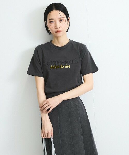 VICKY / ビッキー カットソー | エンボスプリントTシャツ≪手洗い可能≫ | 詳細11