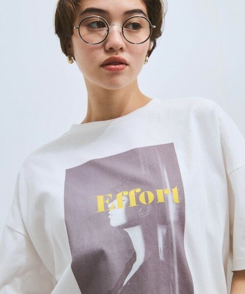 VICKY / ビッキー カットソー | 配色フォトプリントTシャツ≪手洗い可能≫ | 詳細1