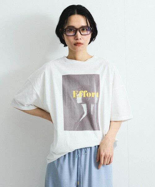 VICKY / ビッキー カットソー | 配色フォトプリントTシャツ≪手洗い可能≫ | 詳細4