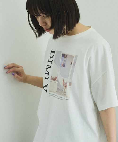 VICKY / ビッキー カットソー | 配色フォトプリントTシャツ≪手洗い可能≫ | 詳細14