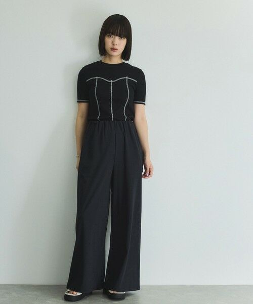 VICKY / ビッキー カットソー | カットリブハイショクステッチTシャツ≪手洗い可能≫ | 詳細12