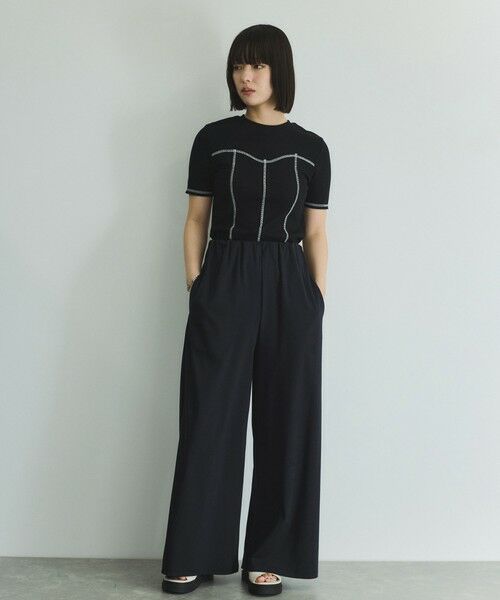 VICKY / ビッキー カットソー | カットリブハイショクステッチTシャツ≪手洗い可能≫ | 詳細13