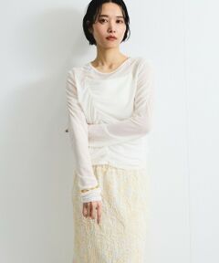 VICKY / ビッキー カットソー | ニュアンスシアーシャーリングプルオーバー≪手洗い可能≫