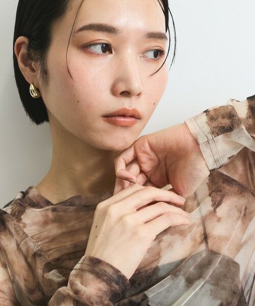 VICKY / ビッキー カットソー | ニュアンスシアーシャーリングプルオーバー≪手洗い可能≫ | 詳細5