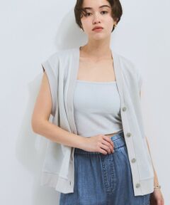 VICKY / ビッキー キャミソール・チューブトップ | カップ付きラメキャミソール≪手洗い可能≫