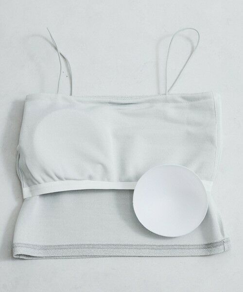 VICKY / ビッキー キャミソール・チューブトップ | カップ付きラメキャミソール≪手洗い可能≫ | 詳細1