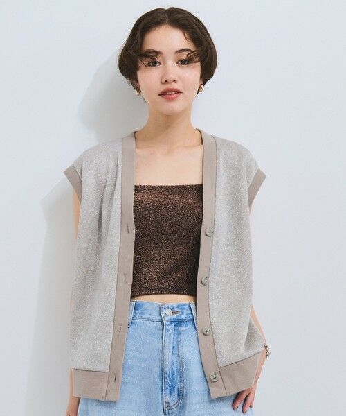 VICKY / ビッキー キャミソール・チューブトップ | カップ付きラメキャミソール≪手洗い可能≫ | 詳細12