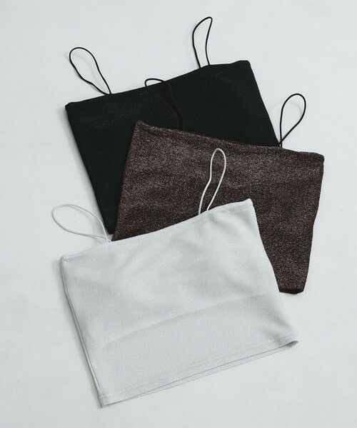 VICKY / ビッキー キャミソール・チューブトップ | カップ付きラメキャミソール≪手洗い可能≫ | 詳細9