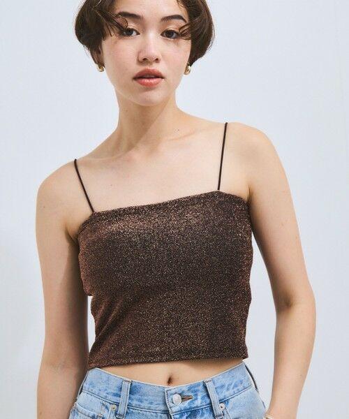 VICKY / ビッキー キャミソール・チューブトップ | カップ付きラメキャミソール≪手洗い可能≫ | 詳細10