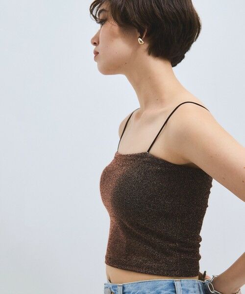 VICKY / ビッキー キャミソール・チューブトップ | カップ付きラメキャミソール≪手洗い可能≫ | 詳細11