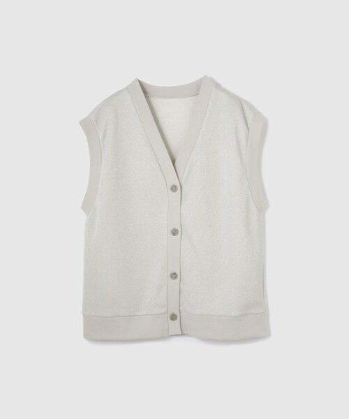 VICKY / ビッキー ダウンジャケット・ベスト | ラメ裏毛マエアキベスト≪手洗い可能≫ | 詳細8