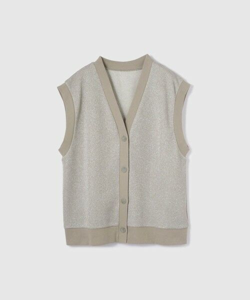 VICKY / ビッキー ダウンジャケット・ベスト | ラメ裏毛マエアキベスト≪手洗い可能≫ | 詳細19