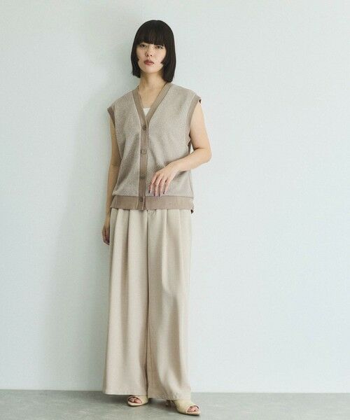 VICKY / ビッキー ダウンジャケット・ベスト | ラメ裏毛マエアキベスト≪手洗い可能≫ | 詳細12