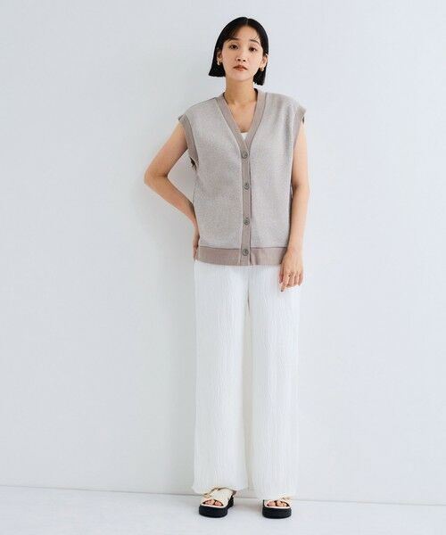 VICKY / ビッキー ダウンジャケット・ベスト | ラメ裏毛マエアキベスト≪手洗い可能≫ | 詳細14