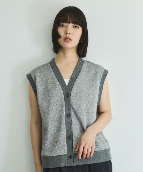 VICKY / ビッキー ダウンジャケット・ベスト | ラメ裏毛マエアキベスト≪手洗い可能≫ | 詳細26