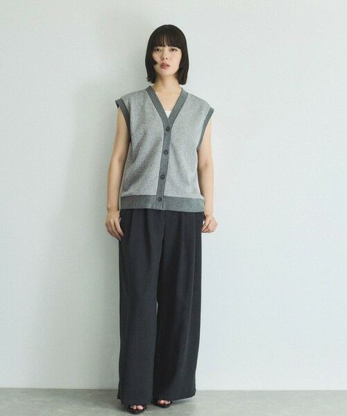 VICKY / ビッキー ダウンジャケット・ベスト | ラメ裏毛マエアキベスト≪手洗い可能≫ | 詳細27