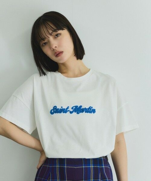 VICKY / ビッキー カットソー | さがら刺繍ロゴTシャツ≪洗濯機で洗える≫ | 詳細8