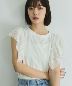 VICKY / ビッキー カットソー | 【消臭機能】レース切り替えカットトップス≪手洗い可能≫