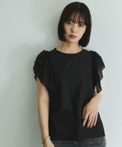 VICKY / ビッキー カットソー | 【消臭機能】レース切り替えカットトップス≪手洗い可能≫