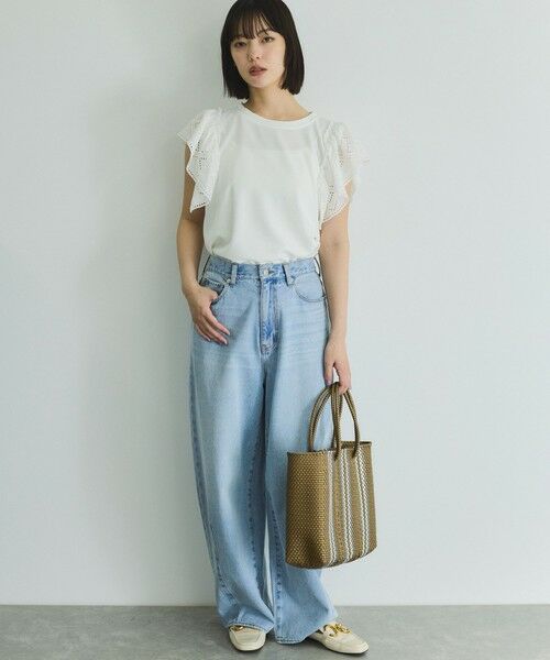 VICKY / ビッキー カットソー | 【消臭機能】レース切り替えカットトップス≪手洗い可能≫ | 詳細2