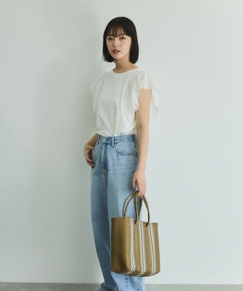 VICKY / ビッキー カットソー | 【消臭機能】レース切り替えカットトップス≪手洗い可能≫ | 詳細4