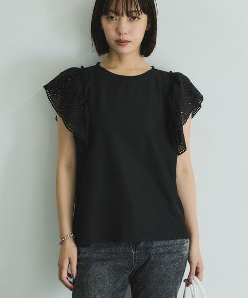 VICKY / ビッキー カットソー | 【消臭機能】レース切り替えカットトップス≪手洗い可能≫ | 詳細8