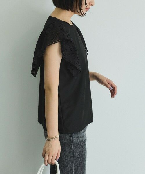 VICKY / ビッキー カットソー | 【消臭機能】レース切り替えカットトップス≪手洗い可能≫ | 詳細10