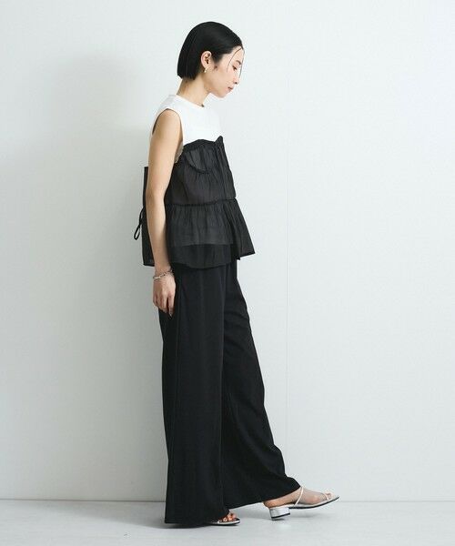 VICKY / ビッキー カットソー | オーガンジービスチェドッキングトップス≪手洗い可能≫ | 詳細10