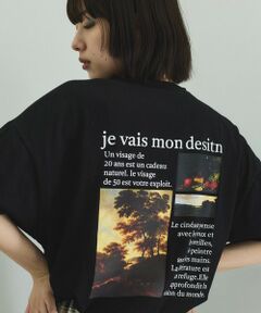 VICKY / ビッキー カットソー | バックプリントオーバーサイズTシャツ≪手洗い可能≫