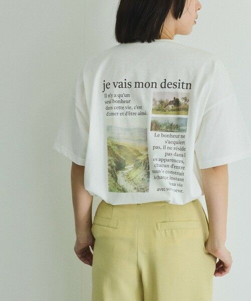 VICKY / ビッキー カットソー | バックプリントオーバーサイズTシャツ≪手洗い可能≫ | 詳細1