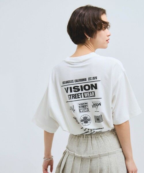 VICKY / ビッキー カットソー | 【VISION STREET WARE】HY-TECHロゴプリントTシャツ≪洗濯機で洗える≫ | 詳細1